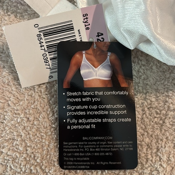 Bali Double Support Wireless Full Coverage Bra 3820 - Picture 7 of 10